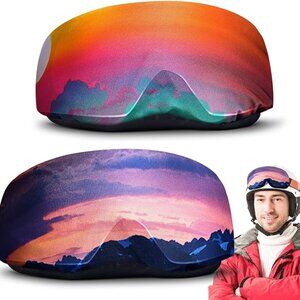2PCS Microfiber Protective Ski Goggle Cover